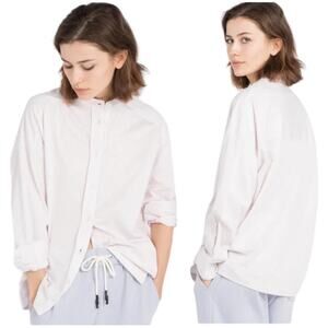 NWT Max Mara Leisure Edmea Pink And White Button DownBlouse